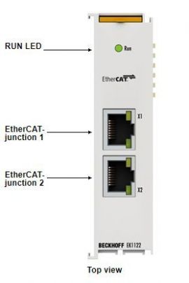 EK1122-2-port EtherCAT junction, EK1122-0008, EK1122-0080
